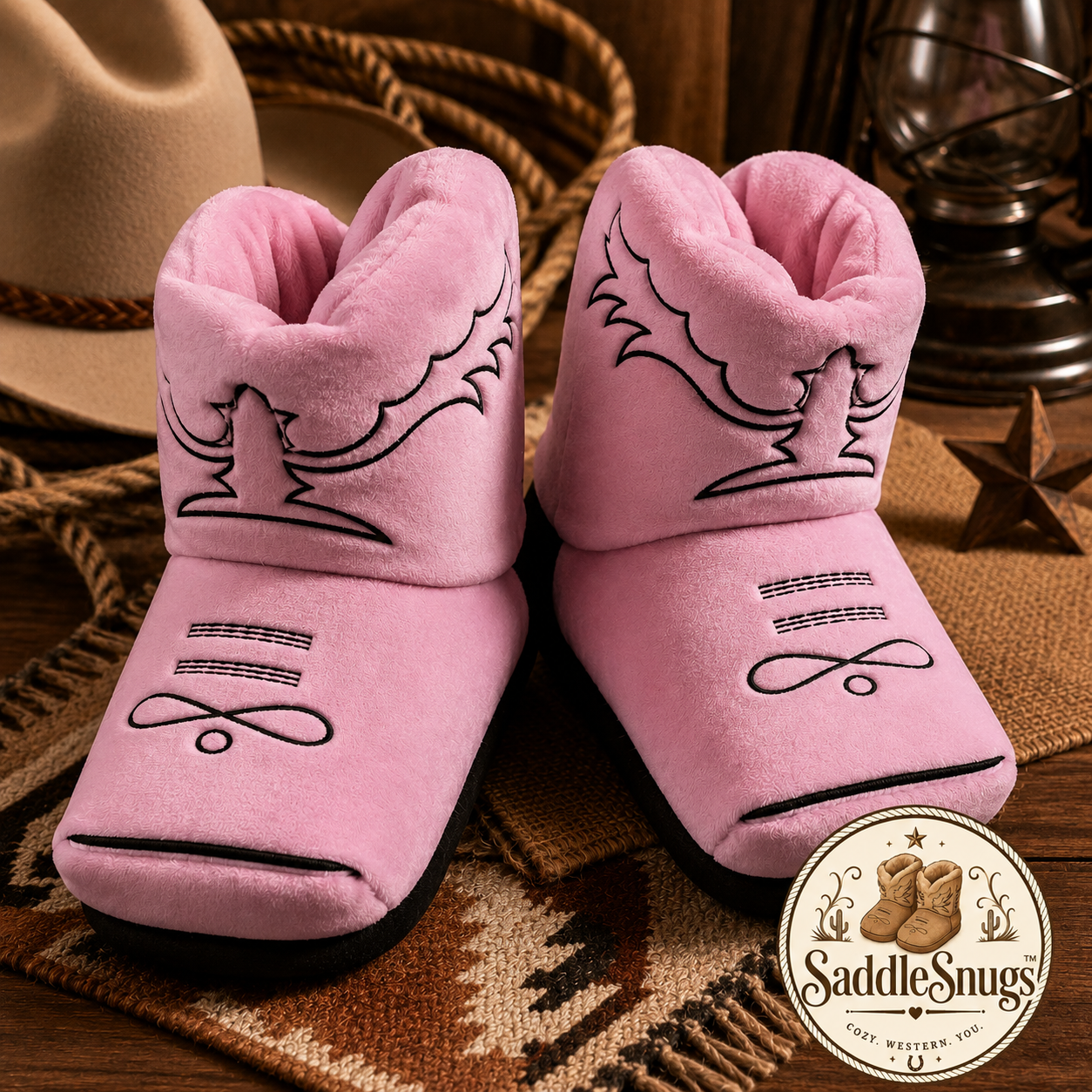 Saddle Snuggs™ Cowboy Slippers